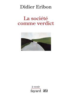 cover image of La société comme verdict
